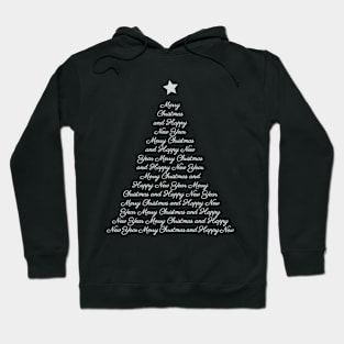 Typography Christmas tree No1 Hoodie